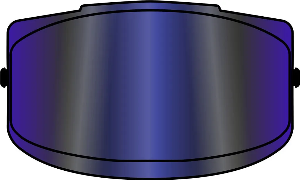 Visière bleue réfléchissante Airoh Commander pour casque trail moto