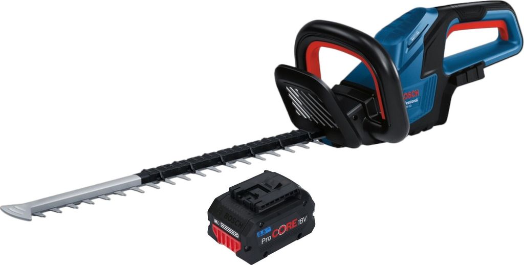 Bosch GHE 18V-50 Professional Akku Heckenschere 18 V 50 cm Brushless + 1x ProCORE Akku 5,5 Ah - ohne Ladegerät