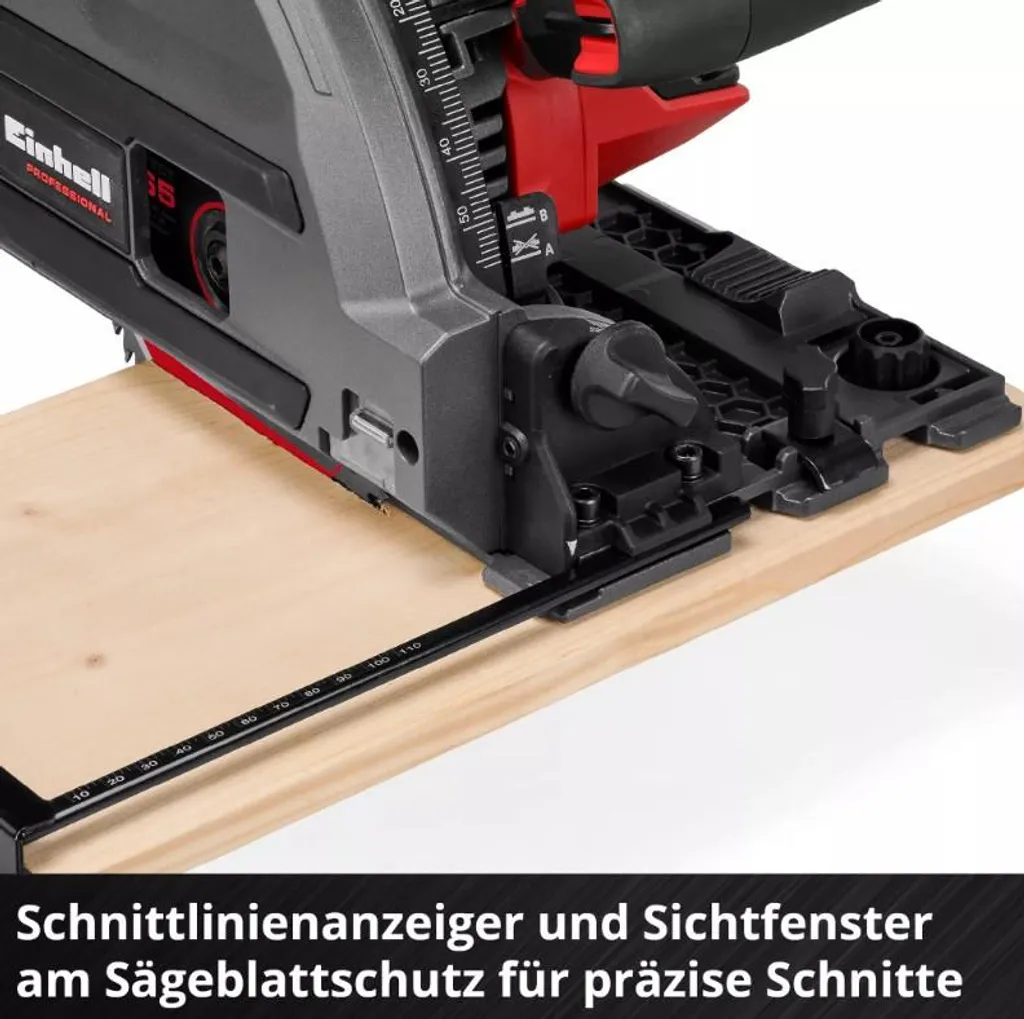 Scie plongeante Brushless avec semelle alu - Coupe 56mm - 18V Einhell - 14