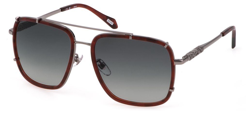 Damen-Sonnenbrille: Braun, Metall, Quadratisch, Stylisch & Produktbild 