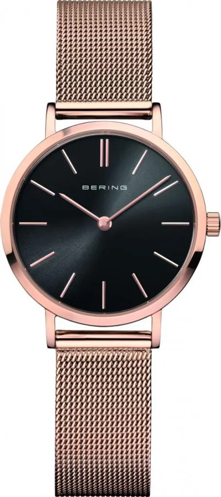 Montre Bracelet Femme BERING en Maille Milanaise et Finition Cuivrée