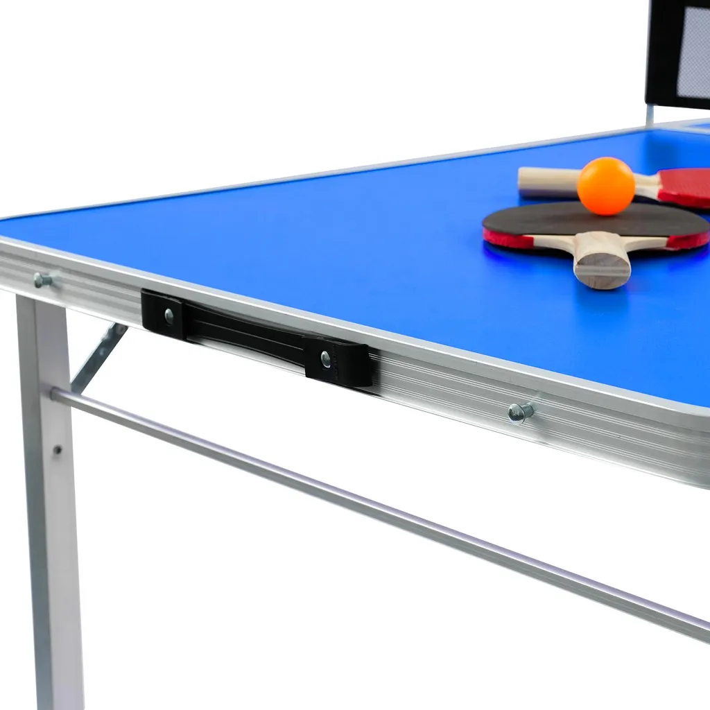 Table de ping-pong pliable portable compacte avec structure renforcée - 6