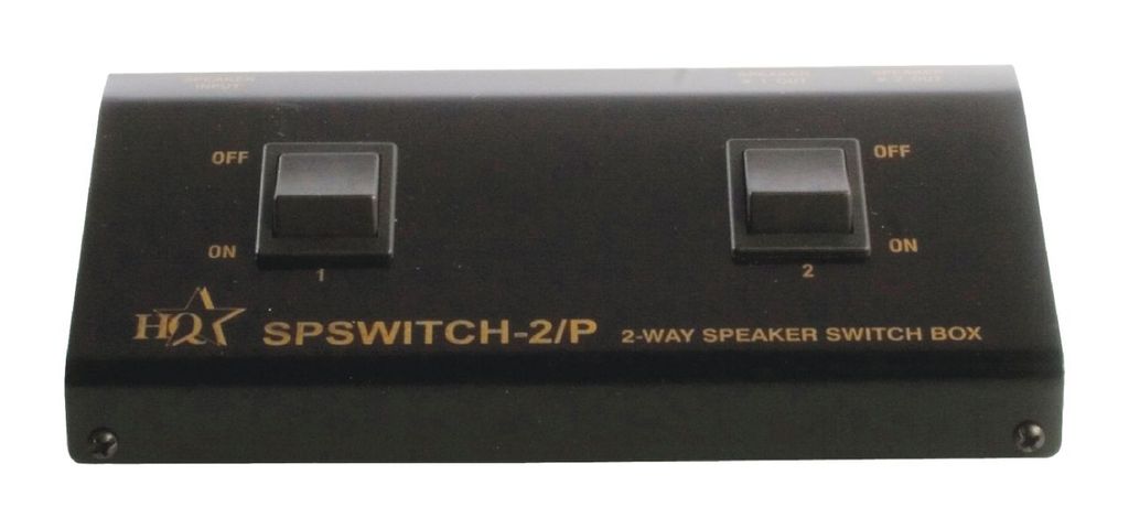 Analog Audio-Schalter 2x (2x Clip Buchse) - 2x Clip Buchse Schwarz