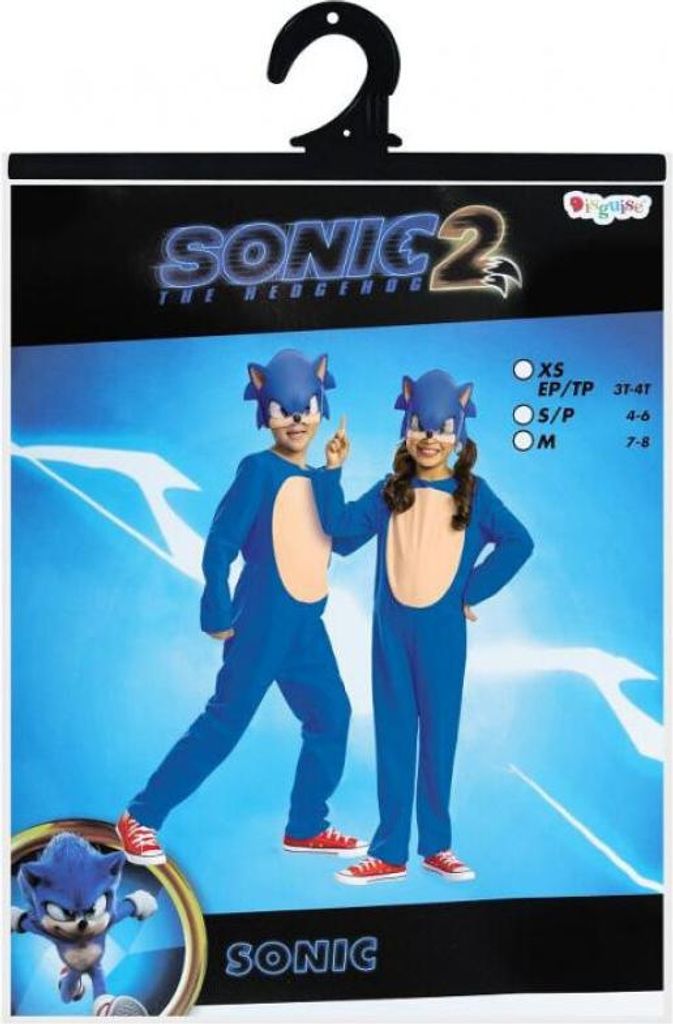 Kostým Sonic Basic (licence), velikost M 7-8 let Obrázek produktu 