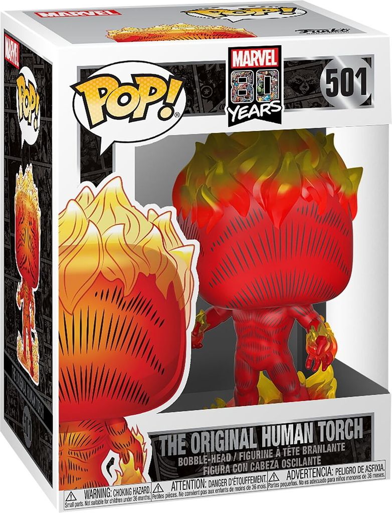 Marvel 80 Years - The Original Human Torch 501 - Funko Pop! Produktbild 