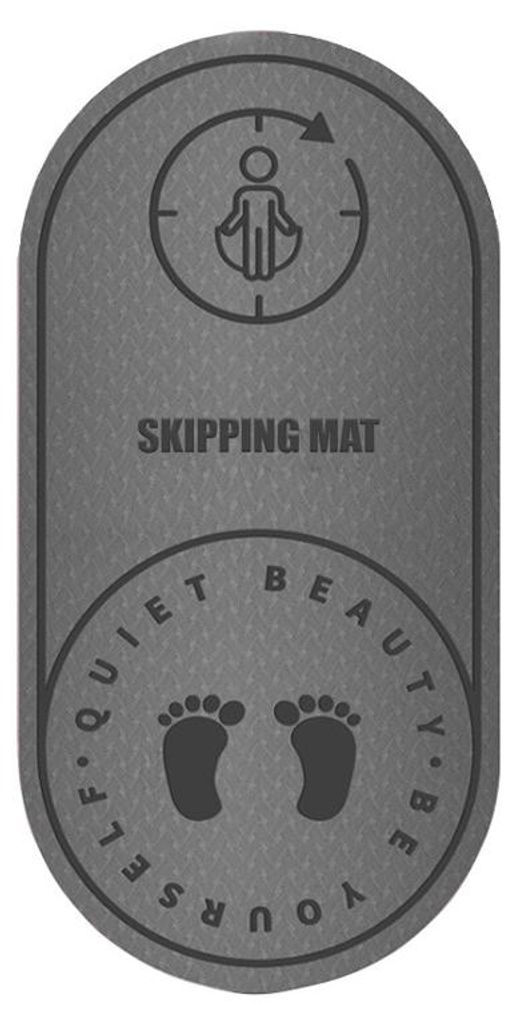 Seilspringmatte – 6 mm/8 mm dicke, geräuscharme Springseilmatte, strapazierfähig und rutschfest, geeignet für Yoga und Pilates