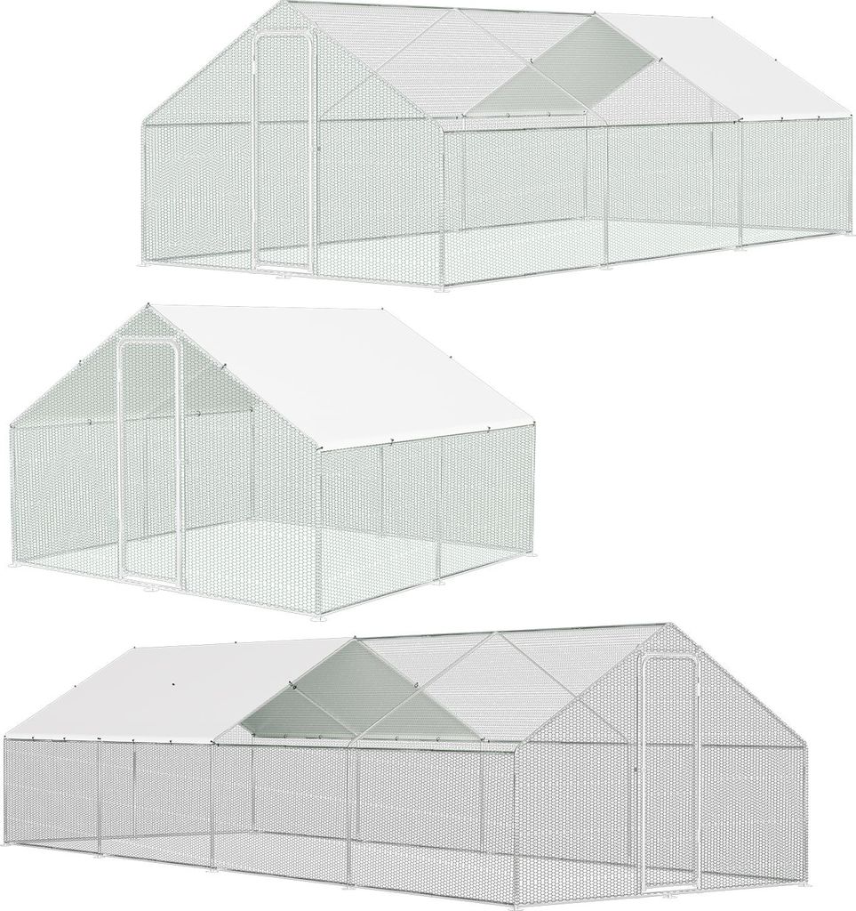 Jayseuw 3x6x2m pollaio pollaio galvanizzato gabbia per Immagine del prodotto 