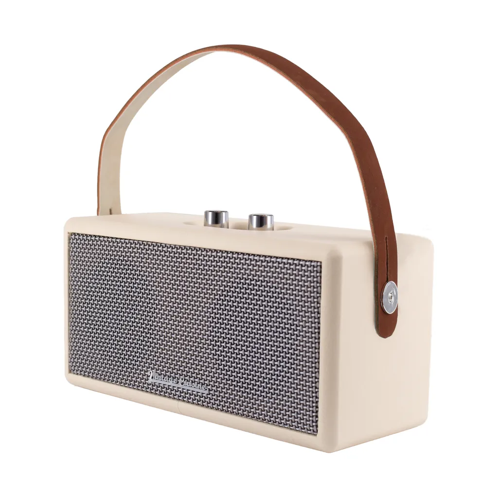 Radio Bluetooth Vintage de Cuisine Crème - Idéal pour Déco Rétro Chic
