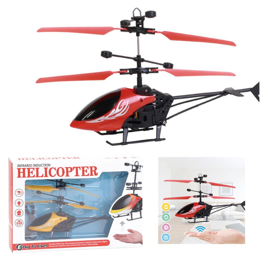 Mini Infrarot Induktion Hubschrauber Fernbedienung Flugzeug Kinder Spielzeug DE