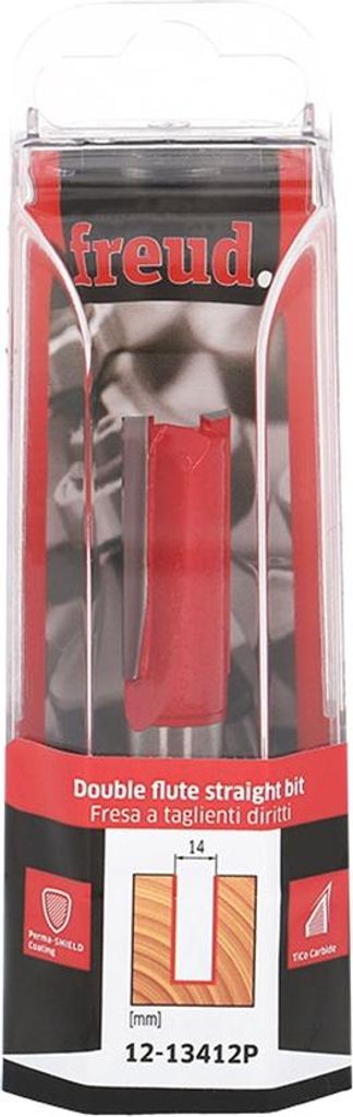 Freud Zweischneiden-Nutfräser Typ C 12-13412P mit 12mm Schaft D = 14 x H 31,8mm