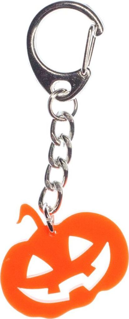 Kürbis Schlüsselanhänger Miniblings Schlüsselring Halloween Kürbis Acryl orange