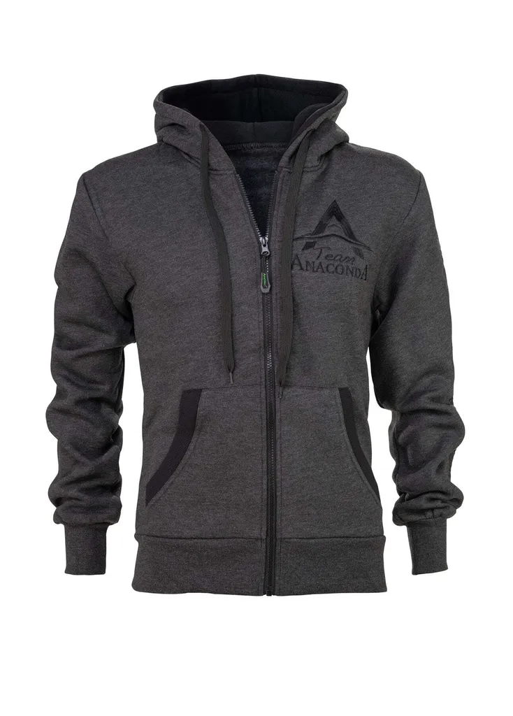 Vêtement Anti-Froid ANACONDA Team Zipper Hoodie M pour Pêche de Nuit