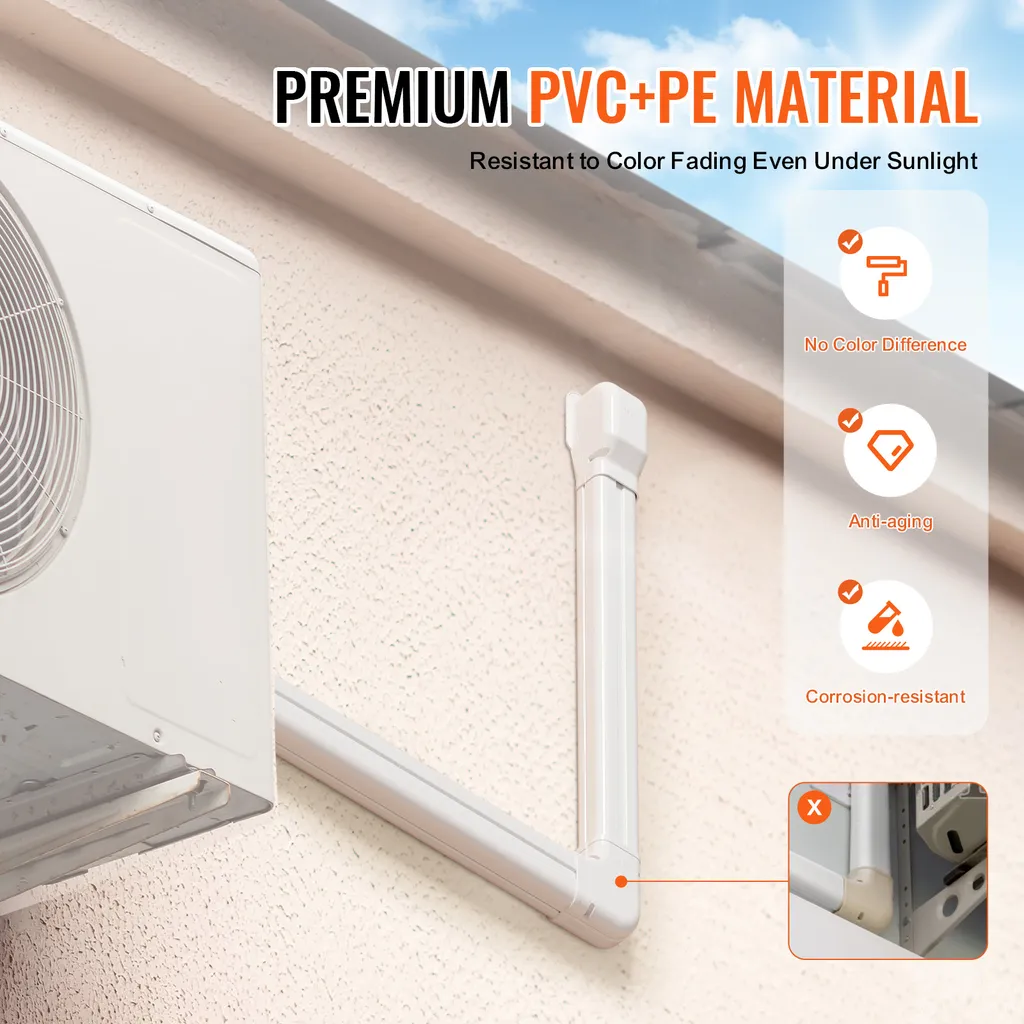 Kit Canalina Condizionatore SucceBuy 76,2mm x 5350mm - PVC Anti-UV - 6