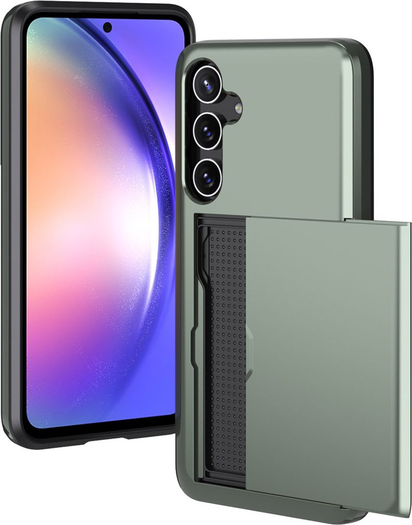 imoshion Backcover mit Kartenfach Samsung Galaxy A55 - Dunkelgrün