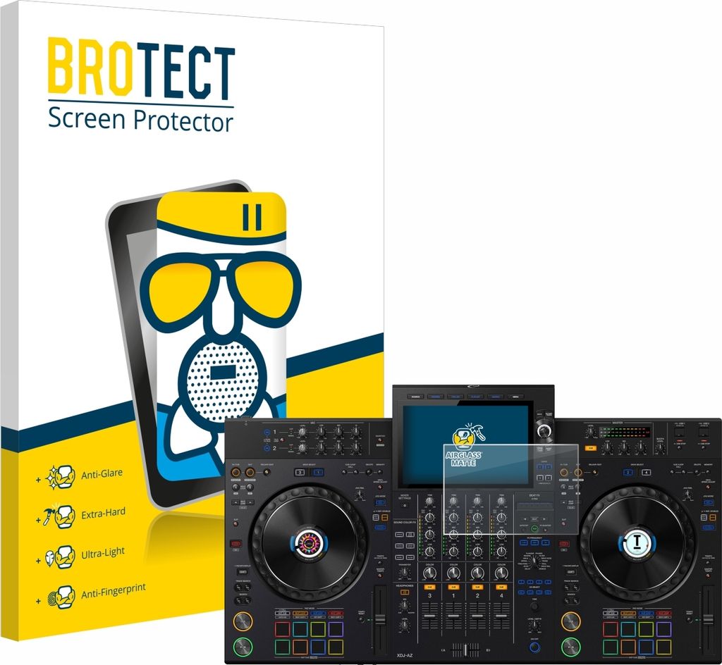 BROTECT Entspiegelungs Schutzglas für Pioneer XDJ-AZ Schutzfolie Panzer Folie Glas Display Schutz matt