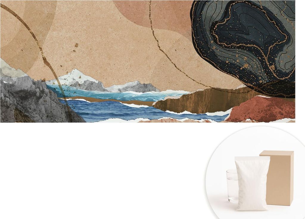 Fototapete - Wandbilder für Wohnzimmer - 208x146 cm - Dekorative Wandfolie - Modernes Design für Wanddekoration - Tapeten für Innenräume - Abst...
