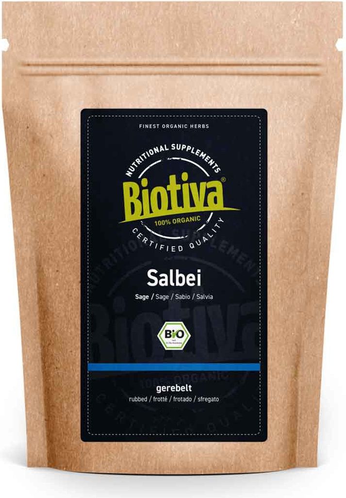 Biotiva Salbei Tee gerebelt 100g aus biologischem Anbau