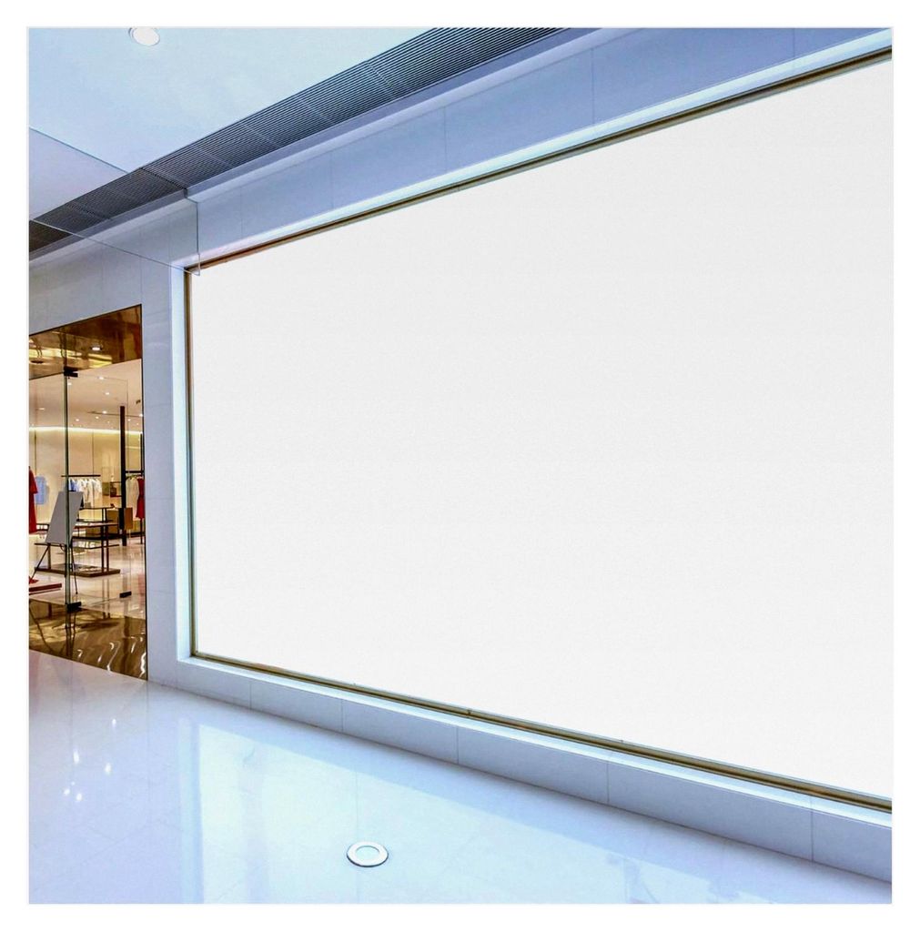 Premium Fensterfolie Klebefolie für Sichtschutz - Sandstrahloptik Milchglas (Frosty, 1 Meter x 62 cm) Wunschlänge