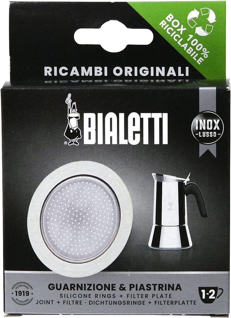 Bialetti 1 DICHTUNG 1 FILTER 1/2 TASSEN u.a.für  VENUS - Immagine del prodotto 