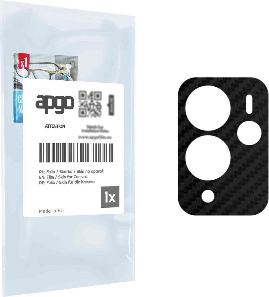 apgo Objektivschutz-Folie, Kameraschutz kompatibel mit ZTE Voyage 20 Pro, Carbon-Imitation, Rückseite Schutzfolie für Kamera-Insel, Hinten Folie,...