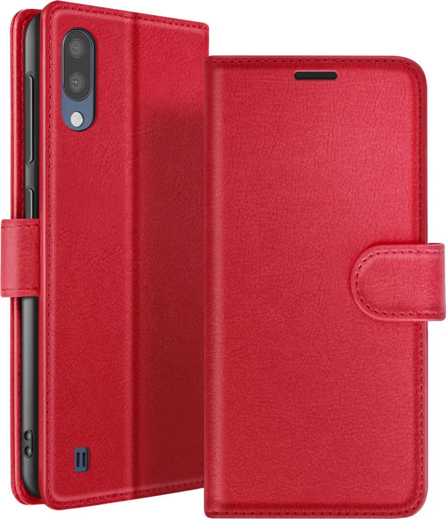 Custodia Elegante Galaxy M10 Zanaé Rosso - Stile e Praticità