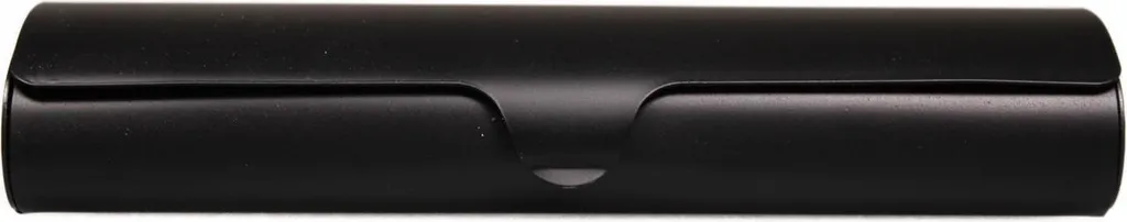 Custodia in alluminio colore nero per occhiali da lettura
