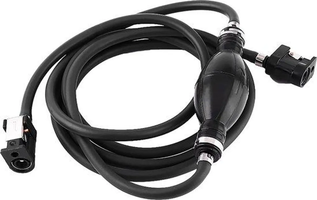 Kit Tuyau d'Essence en PVC et Caoutchouc Noir 300cm Haute Résistance