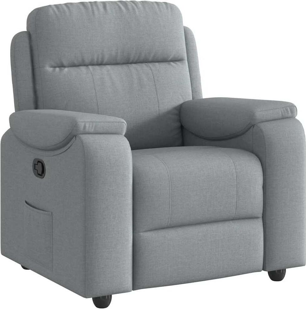 Relaxsessel Hellgrau Stoff