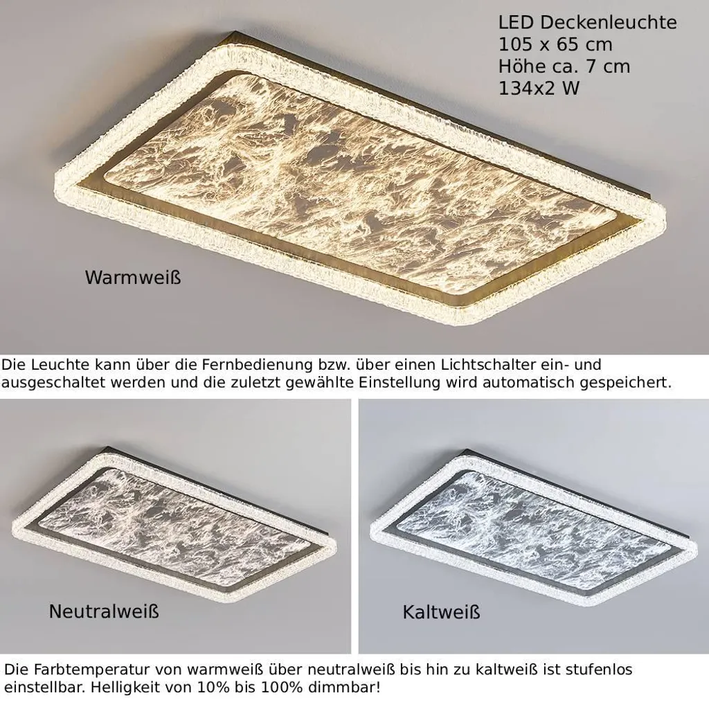 Plafonnier LED variable avec télécommande 3000-7000K noir 251-CFX-BL - 3