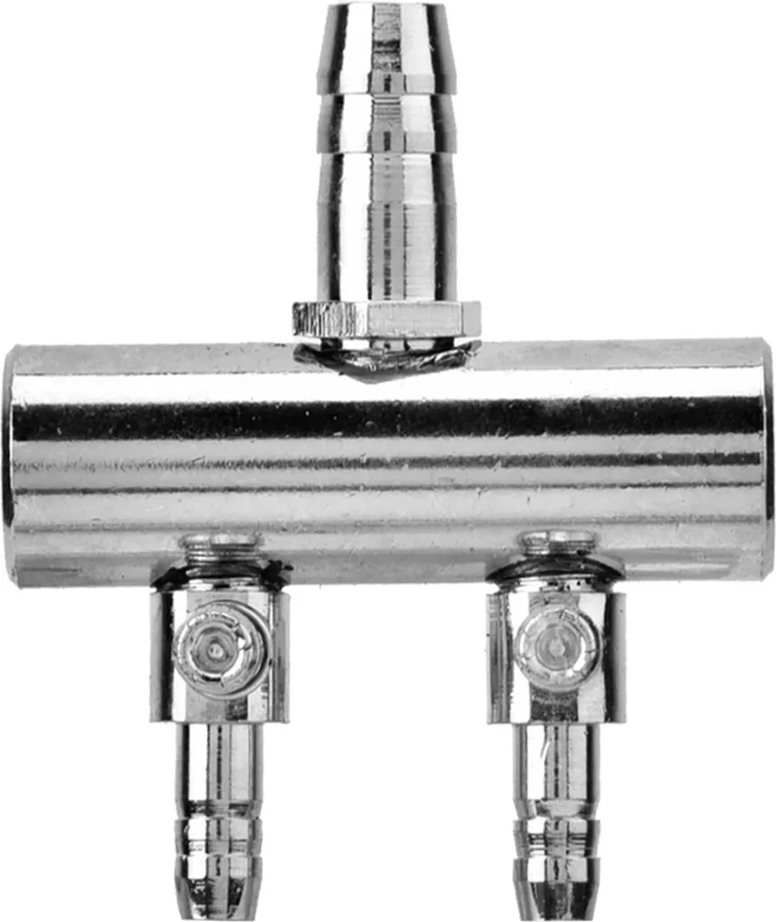 Regolatore Aria 2 Vie Acciaio Inox 8-4mm | Ideale per Acquacoltura