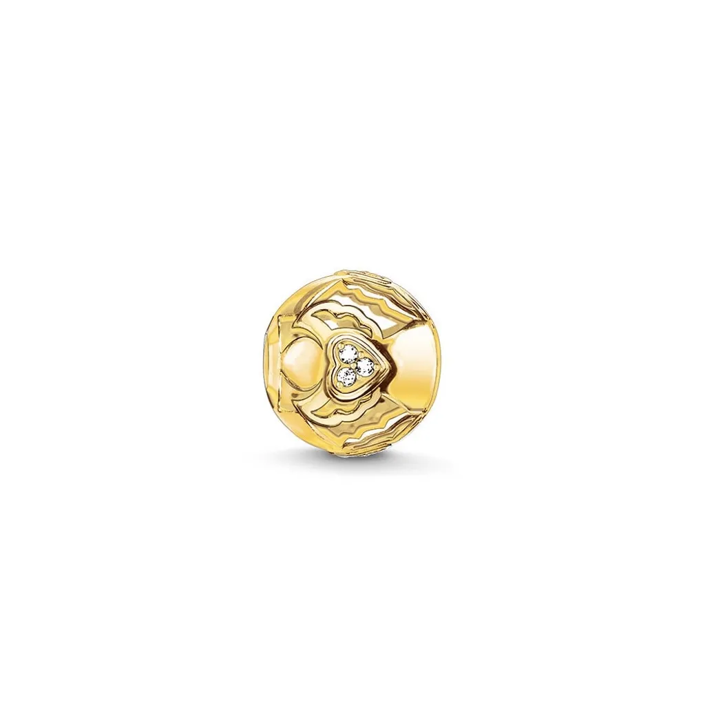 Charm Thomas Sabo Angelo con Cuore Oro K0223: Eleganza Karma Beads