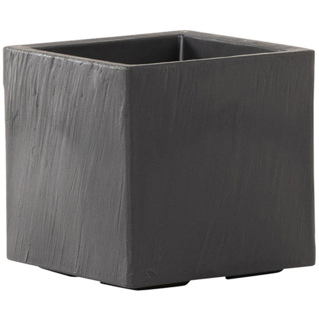 Siena Garden Pflanzgefäß ECO BOZANO 27 cm schwarz 27 x 27 x 21 cm