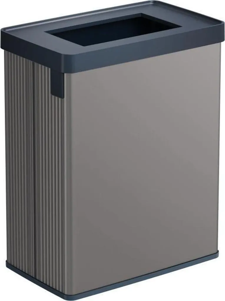 Corbeille à papier recyclée Curver VERTO Gris 54 L pour bureau et maison