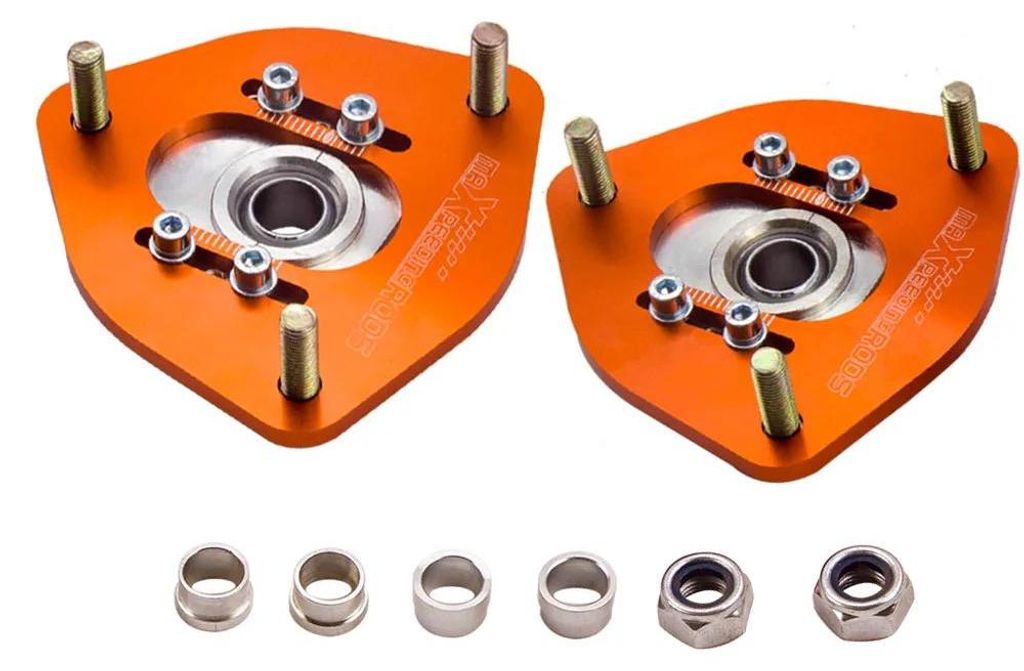 Vordere Camber Platte - Coilover Domlager - Einstellbare Sturzplatte mit Uniball-Lager - Für Nissan S13 200SX 240SX