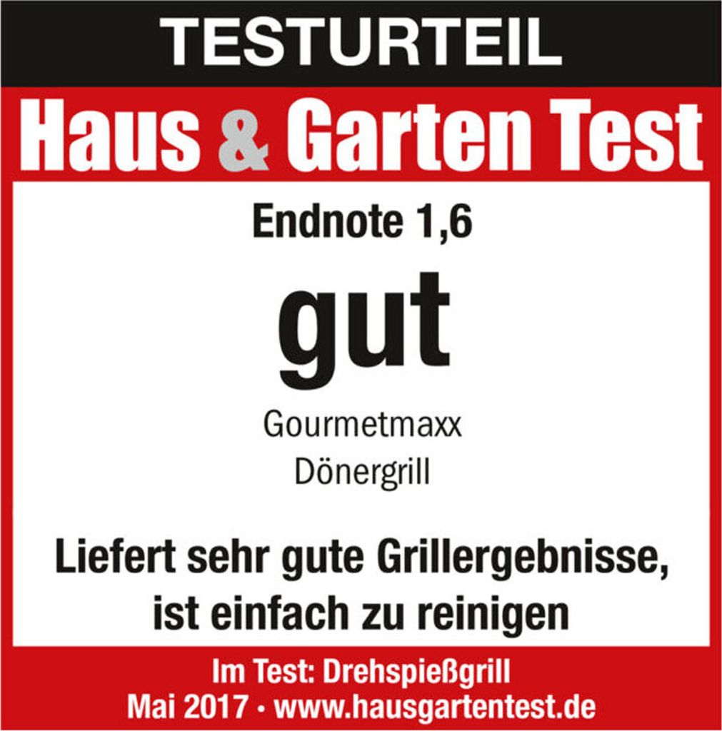 GOURMETmaxx Dönergrill Rotisserie 1400 Watt Hähnchengrill Produktbild 17