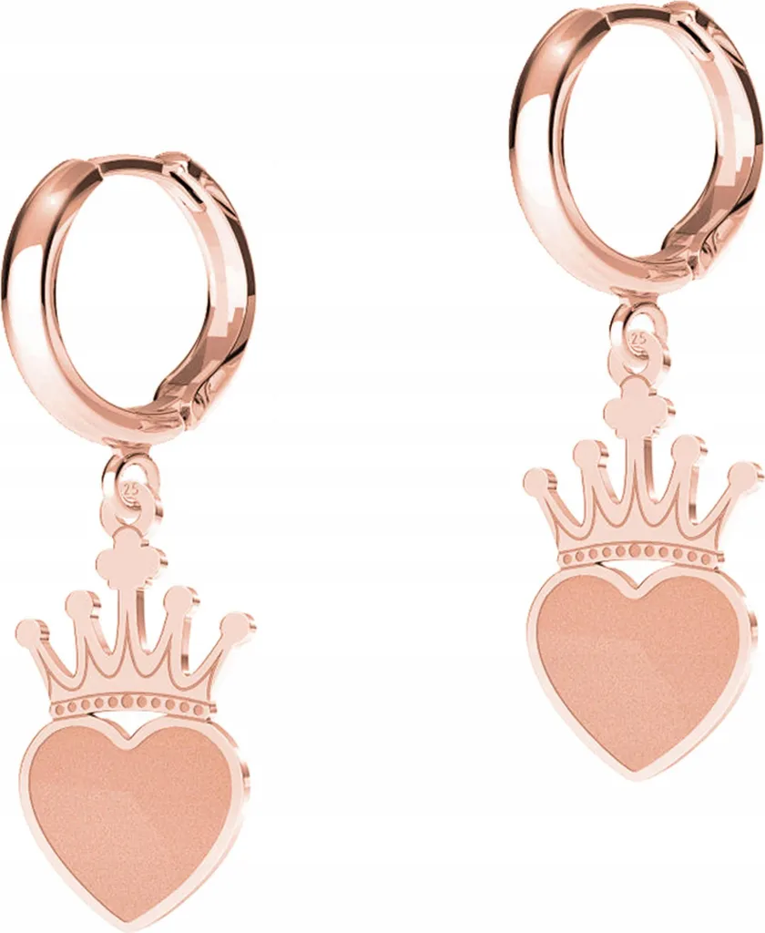 Orecchini Argento 925 Oro Rosa Cuore | Eleganza Essenziale Donna
