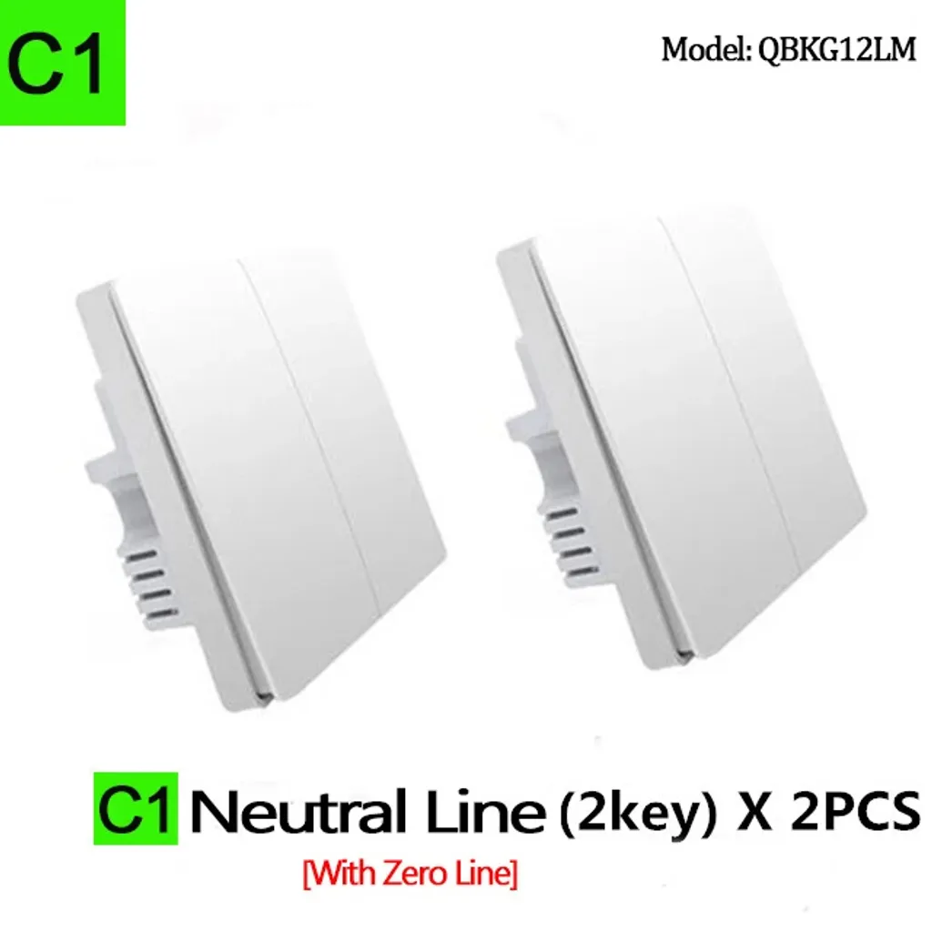 Interrupteur connecté ZigBee double commande pour maison intelligente