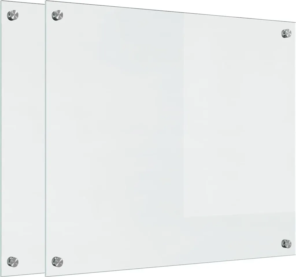 Pannello Retrocucina Trasparente vidaXL 70x60 - Vetro di Sicurezza 6mm