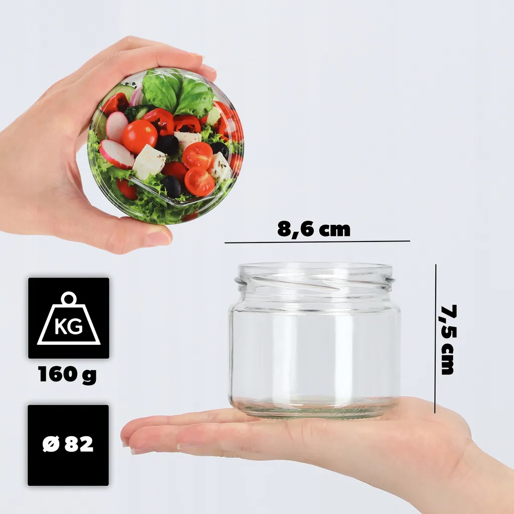 Set 50 Barattoli Vetro 330ml KADAX per Marmellata e Conserve Alimentari - 3
