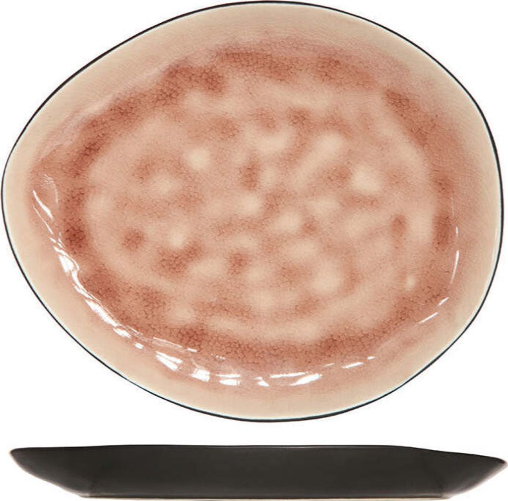 Cosy & Trendy Frühstücksteller / Dessertteller - Laguna Old Rose - 20 x 16 cm - 4 Stück
