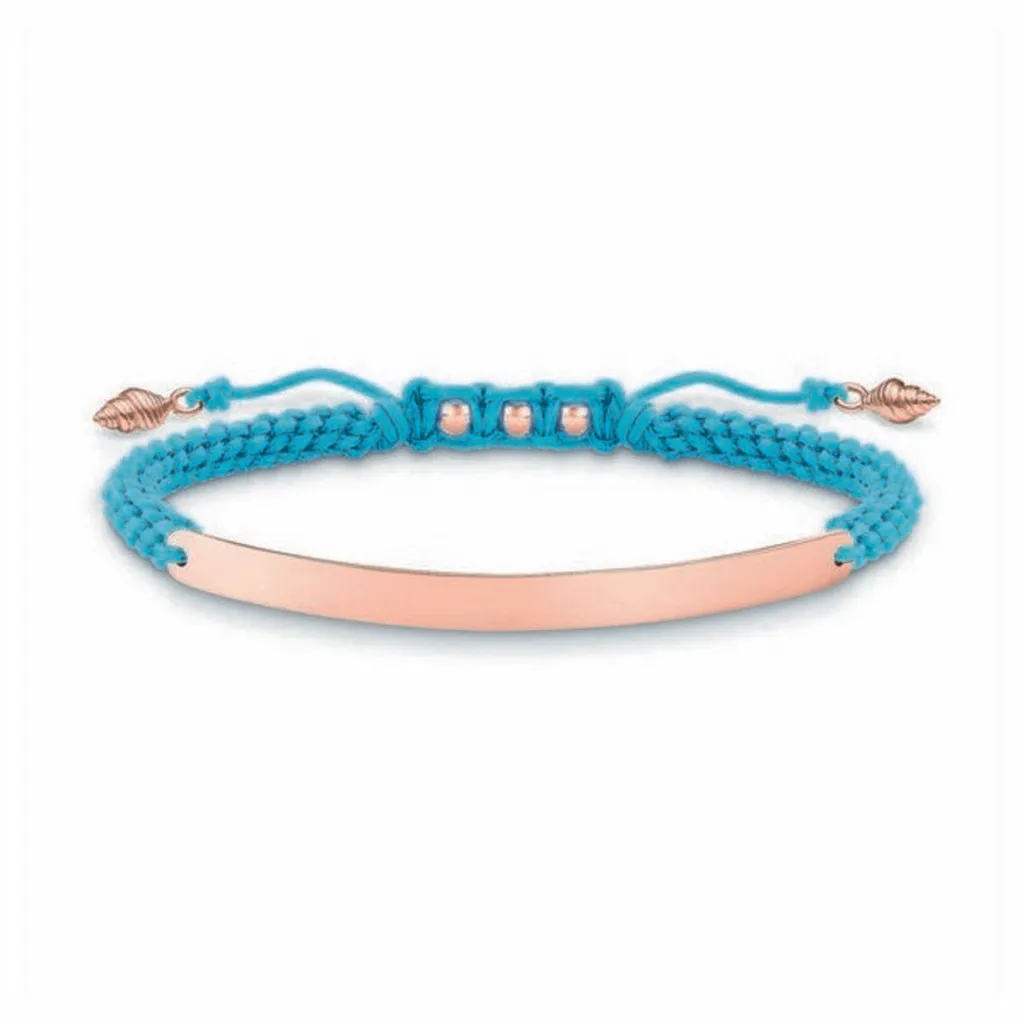 Bracciale Thomas Sabo da donna LBA0062-597-1 Blu Rosa Oro Argento