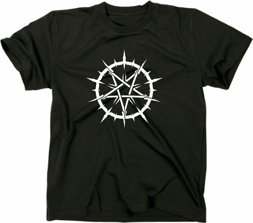 Styletex23 T-Shirt Pentagramm Zeichen Symbol, Tribal, schwarz, L