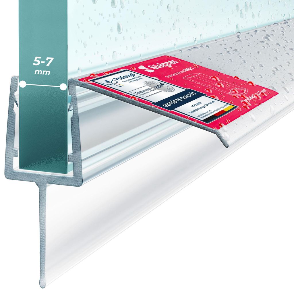 STEIGNER Duschtürdichtung UK21 60 cm (1 Stk.) Transparent - Produktbild 