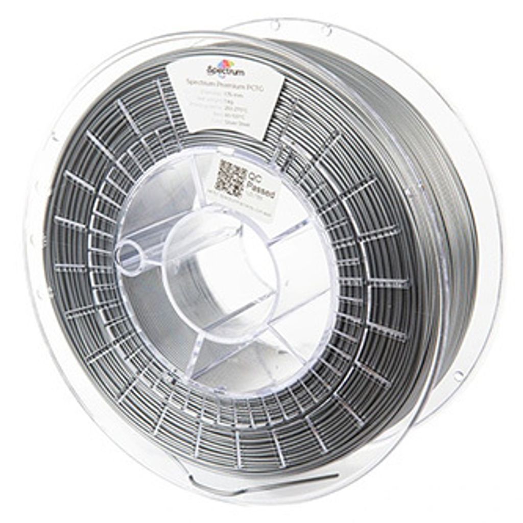 Spectrum 3D Filament, Premium PCTG, 1,75mm, 1000g, 80658, Silberstahl