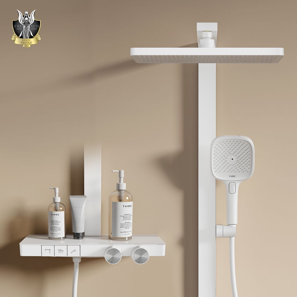 EMKE Duschsystem mit Thermostat prämiertes Design Produktbild 