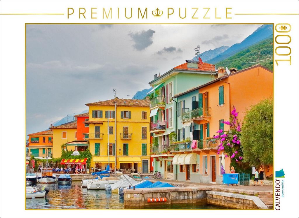 CALVENDO Puzzle Brenzone sul Garda 1000 Teile Puzzle quer | 1000 Teile Lege-Größe 64x48cm Foto-Puzzle für glückliche Stunden