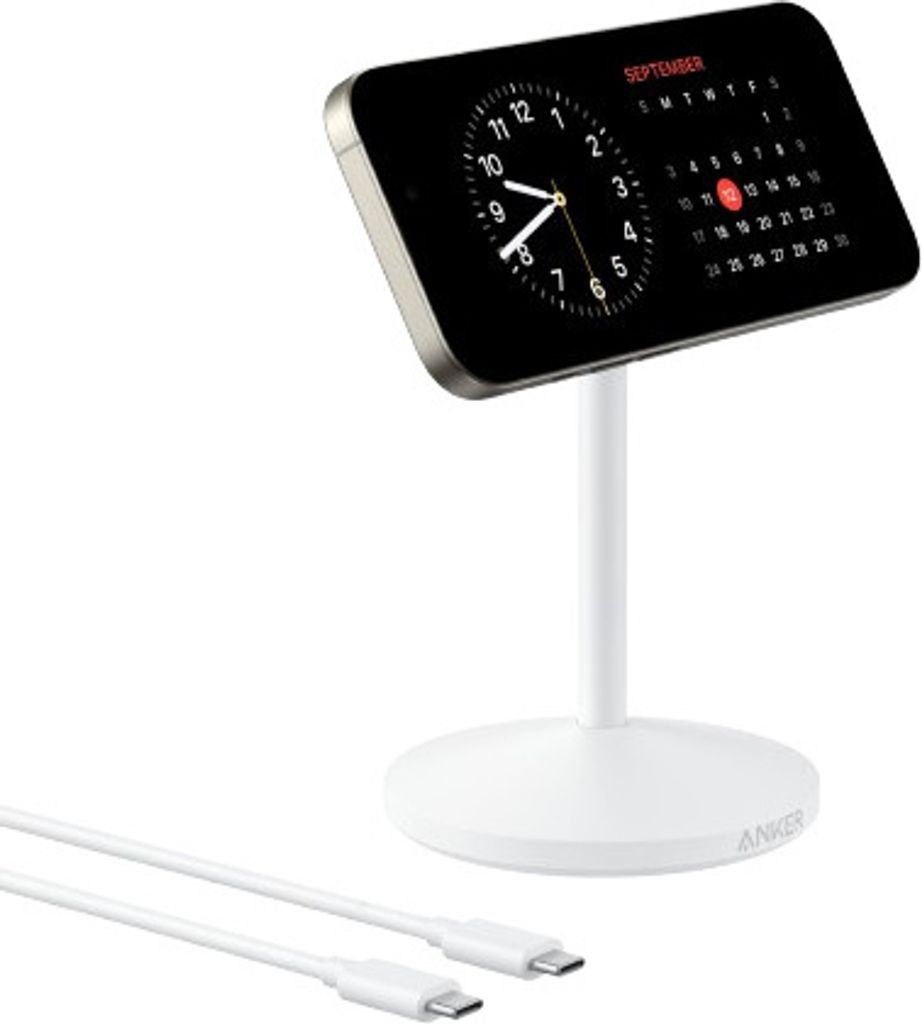 Anker MagGo Kabelloses Ladegerät (Ständer) Weiß Produktbild 