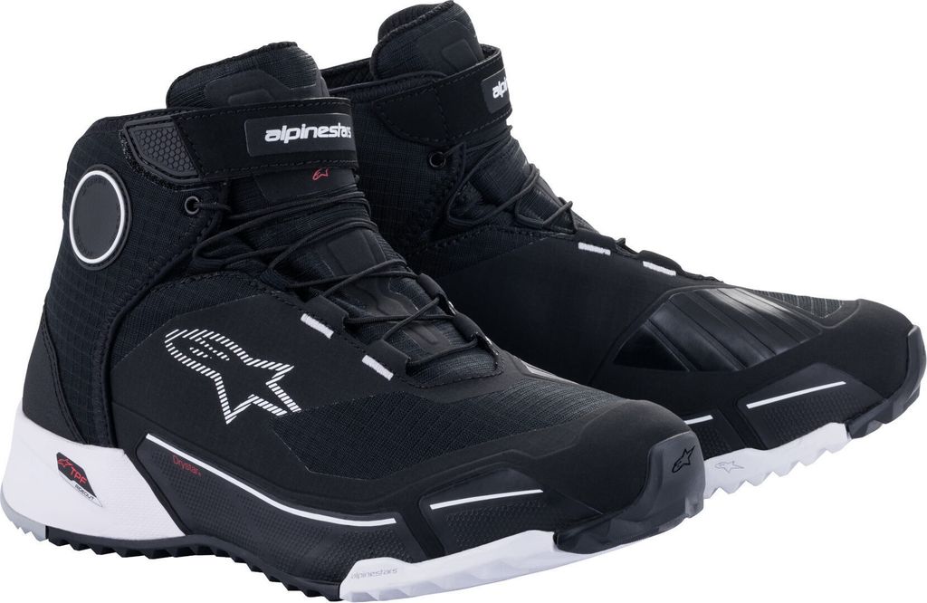 Alpinestars CR-X Drystar Riding Shoes Black/White 45,5 Motorradstiefel