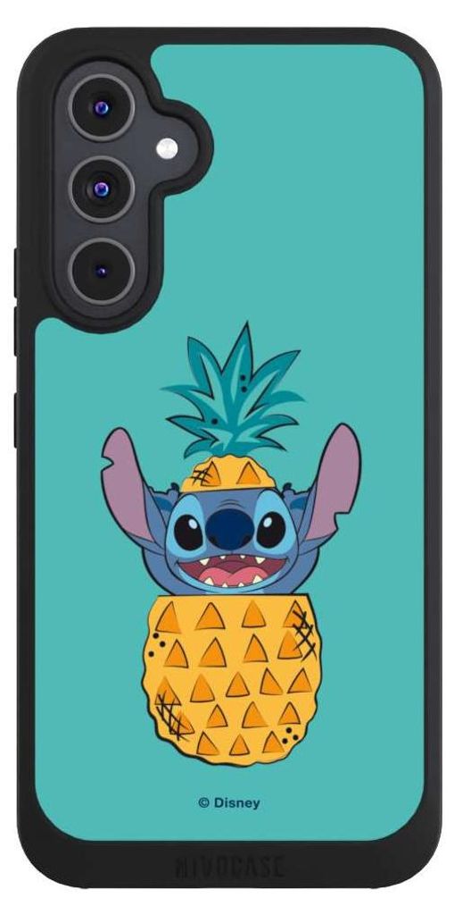 NIVOCASE Handyhülle für Samsung Galaxy A54 5G Hülle NIVOpure Case Schwarz Ananas Disney Lilo & Stitch