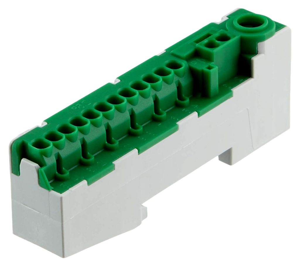 PE-Steckkl.,12x1,5mm, 2x4mm 1x25mm Rahmenklemme grün